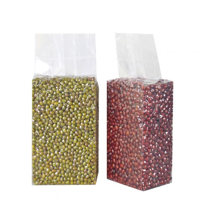Sacchetto di vuoto trasparente personalizzato con stampa di grano variabile superficie di offset riciclabile per uso industriale alimentare 1