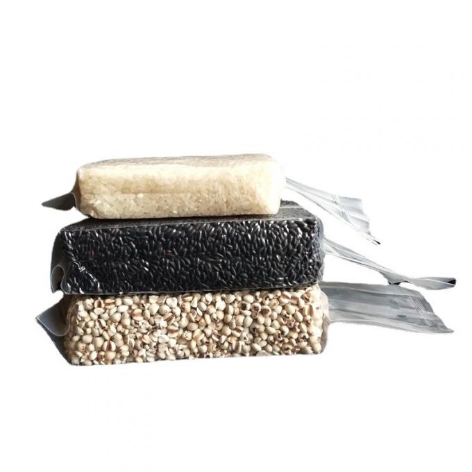 Sacchetto di vuoto trasparente personalizzato con stampa di grano variabile superficie di offset riciclabile per uso industriale alimentare 3