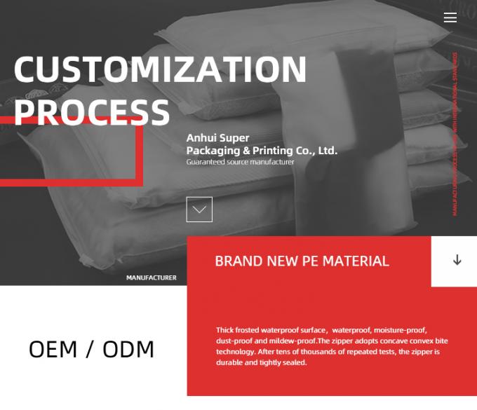 Stampa su misura Sacchetti di plastica a chiusura chiusurabile eco-compatibile con manico per abbigliamento Sacchetto di imballaggio 8