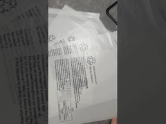 Sacchetti di carta di vetro per imballaggi con sigillo a tre lati personalizzati