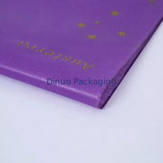 50 x 70 cm oro che timbra il logo personalizzato ecologico di carta velina da imballaggio di lusso
