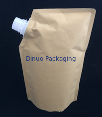 Supporto stampato su ordinazione della stagnola biodegradabile sul sacchetto liquido impermeabile del becco della carta kraft dei sacchetti