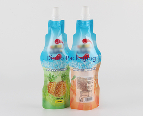La bottiglia stampata su ordinazione della bevanda della borsa di Doypack ha modellato il supporto del di alluminio dell'ugello sul sacchetto del becco