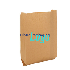 Borsa inferiore di carta kraft di Logo Printed Biodegradable Candy Gift del pacchetto di punta su ordinazione della borsa