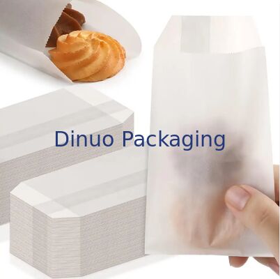 Food Grade Glassine Paper Bags Greaseproof Translucent Disposable Bags for Small Bakery Snacks