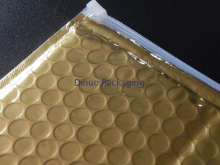 Sacchetto di plastica opaco d'imballaggio della chiusura lampo della borsa di bolla dell'oro dello scorrevole della chiusura lampo della stella per i regali