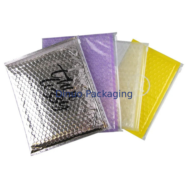 Custom PVC Plastic Bubble Padded Zip Lock Bag Makeup Cosmetic Zipper Bubble Mailer