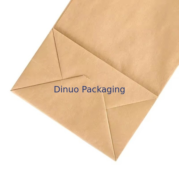 Dimensioni personalizzate Sacchetti di carta kraft marroni usa e getta per pane, panini, cibo a fondo piatto sacchetto di carta da asporto