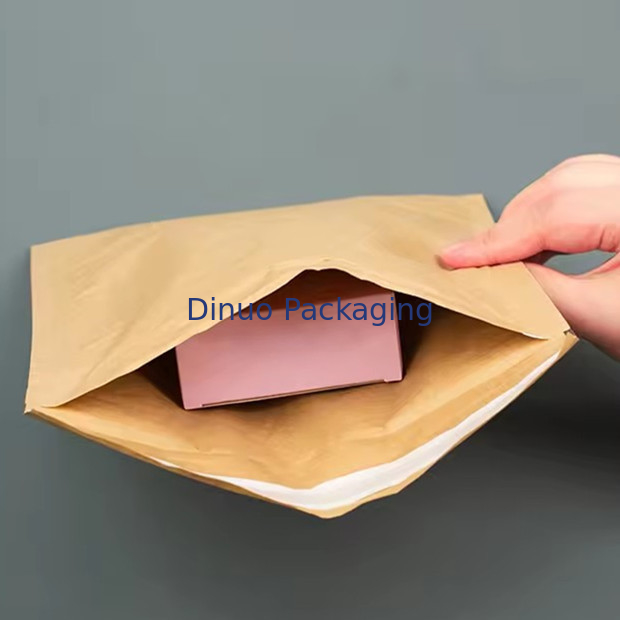 Confezione compostabile a base di nido di miele con carta kraft imbottita, busta espressa, biodegradabile, a prova di urti, borsa di spedizione