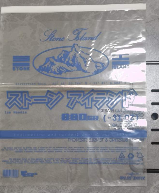 Custom 100% Transparent Cellophane Bags with High Texture and 35 Or 50gsm Thickness For Garment Packaging