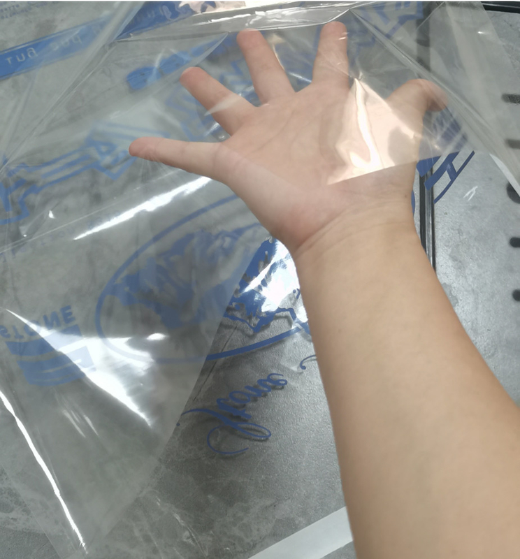 Custom 100% Transparent Cellophane Bags with High Texture and 35 Or 50gsm Thickness For Garment Packaging