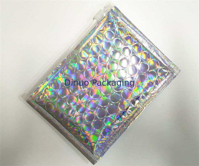 Colore brillante su misura dei bollettini olografici della bolla con chiusura a chiusura lampo riciclabile