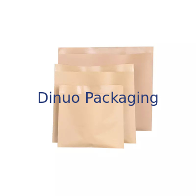 Confezione da 100 buste di sacchetti di carta kraft piatti biodegradabili per panini con biscotti e popcorn