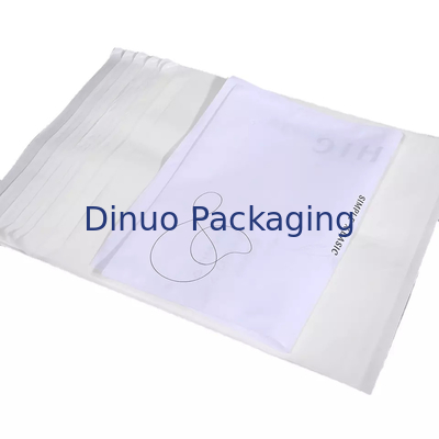 Logo personalizzato abbigliamento impermeabile timbrato sacchetto di carta pergamina busta bianca per imballaggio