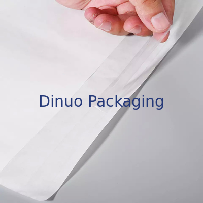 Logo personalizzato abbigliamento impermeabile timbrato sacchetto di carta pergamina busta bianca per imballaggio