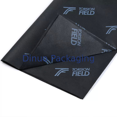 Regalo nero Buon compleanno Natale Carta velina Avvolgere Logo personalizzato per abbigliamento per scarpe