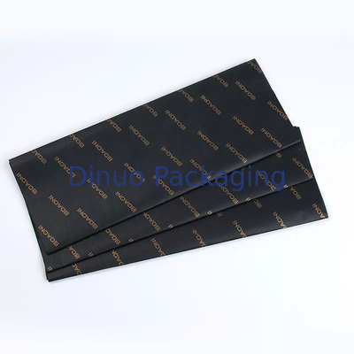 Regalo nero Buon compleanno Natale Carta velina Avvolgere Logo personalizzato per abbigliamento per scarpe