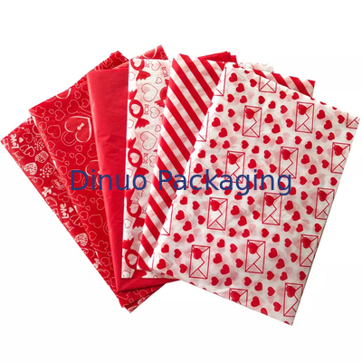 Involucro di carta velina con stampa floreale colorata rombica con stampa personalizzata