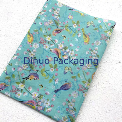 Involucro di carta velina con stampa floreale colorata rombica con stampa personalizzata
