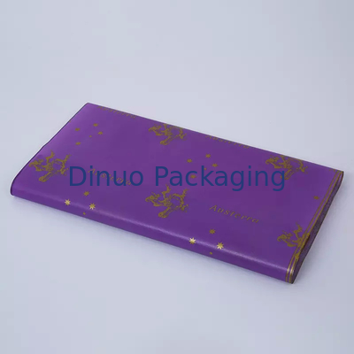 50 x 70 cm oro che timbra il logo personalizzato ecologico di carta velina da imballaggio di lusso