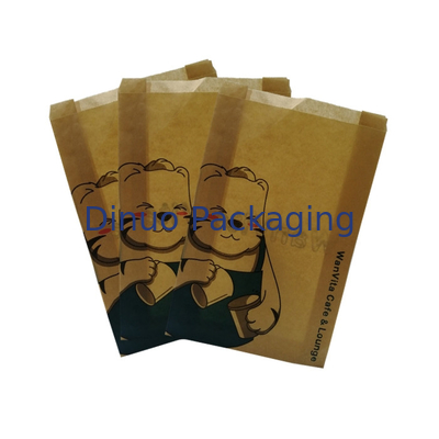 Sacchetti di carta cerata biodegradabili traslucidi per alimenti con buste in pergamena con tassello a striscia adesiva
