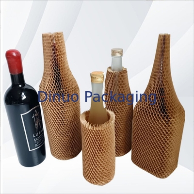 Imballaggio di carta da imballaggio Mesh Set Cosmetic Glass Bottle del favo di Kraft del mestiere antiurto
