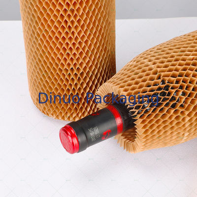 Imballaggio cosmetico degradabile di Mesh Sleeve For Glass Bottle della carta da imballaggio del favo