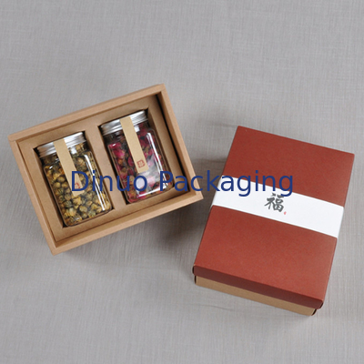 Gli archivi PDF multicolori hanno stampato il contenitore di regalo d'argento su ordinazione riciclabile del tè della scatola di carta