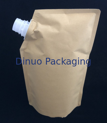 Supporto stampato su ordinazione della stagnola biodegradabile sul sacchetto liquido impermeabile del becco della carta kraft dei sacchetti