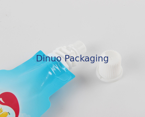 La bottiglia stampata su ordinazione della bevanda della borsa di Doypack ha modellato il supporto del di alluminio dell'ugello sul sacchetto del becco