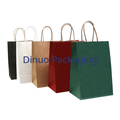 Sacco di carta asportabile del regalo di acquisto del tè di carta kraft Tote Bag Baking Pastry Milk