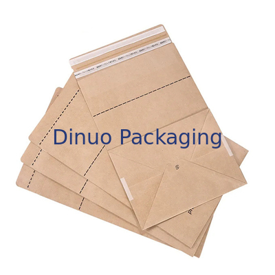 Borsa su ordinazione del fondo piatto di Logo Printing Biodegradable Kraft Paper per trasporto del pacchetto