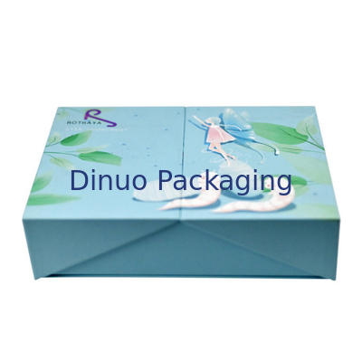 Contenitore di carta su ordinazione dell'insieme di trucco di cura di pelle del contenitore di regalo della doppia porta della copertura superiore