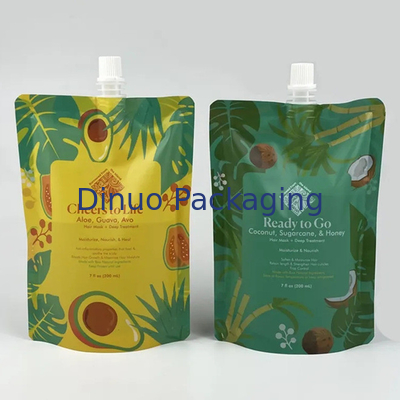 Il commestibile su ordinazione del pacchetto sta sulle borse del sacchetto del becco per la bevanda Juice Drink