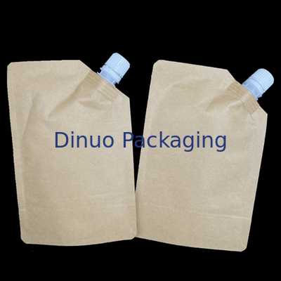 Supporto stampato su ordinazione della stagnola biodegradabile sul sacchetto liquido impermeabile del becco della carta kraft dei sacchetti