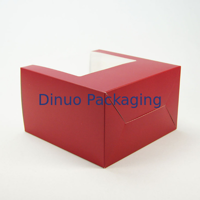 Contenitori di carta d'imballaggio di bigné della chiara finestra del contenitore di dessert riutilizzabile del biscotto con le inserzioni