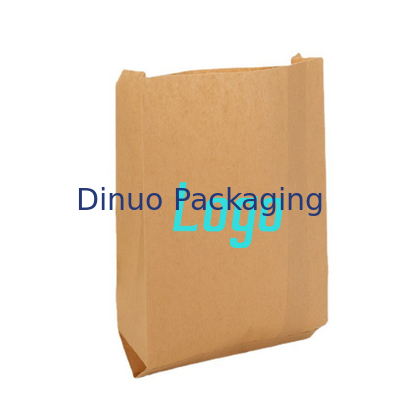 Borsa inferiore di carta kraft di Logo Printed Biodegradable Candy Gift del pacchetto di punta su ordinazione della borsa