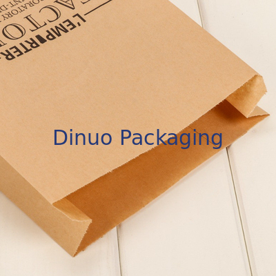 Borsa inferiore di carta kraft di Logo Printed Biodegradable Candy Gift del pacchetto di punta su ordinazione della borsa