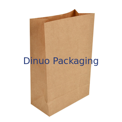 Sacchi di carta asportabili su ordinazione di Kraft del trasportatore del pane di Logo Print Deli Food Packaging