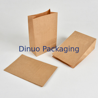 Sacchi di carta asportabili su ordinazione di Kraft del trasportatore del pane di Logo Print Deli Food Packaging