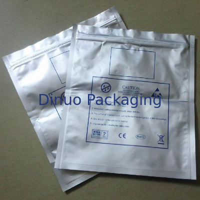 La protezione di 500PCS ESD insacca la serratura dello zip/argento senza coperchio per l'anti protezione statica