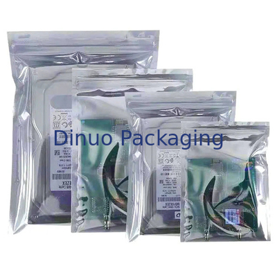 Il ESD d'argento ha protetto l'anti serratura statica dello zip della borsa/spessore senza coperchio di 0.15mm - di 0,03