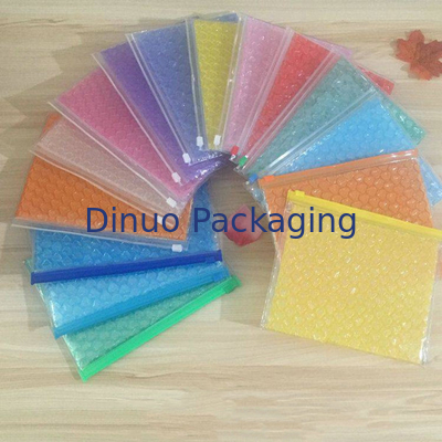 Poly Air Zip Lock Plastic Custom Bubble Mailing Bag Colorato chiaro gonfiabile con logo