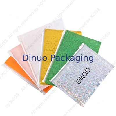 Sacchetti a bolla chiusi con zip di PVC in plastica chiusi con zip