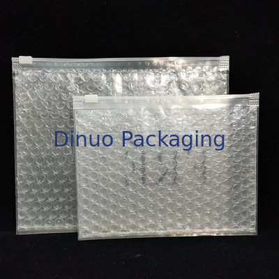 Resistenza agli urti riutilizzabile PVC Chiara Ziplock Zipper Bubble Bag Custom Makeup Cosmetic Packaging