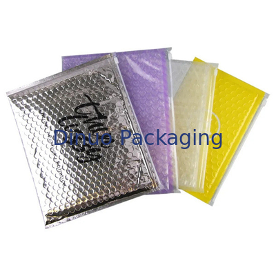 Custom PVC Plastic Bubble Padded Zip Lock Bag Makeup Cosmetic Zipper Bubble Mailer