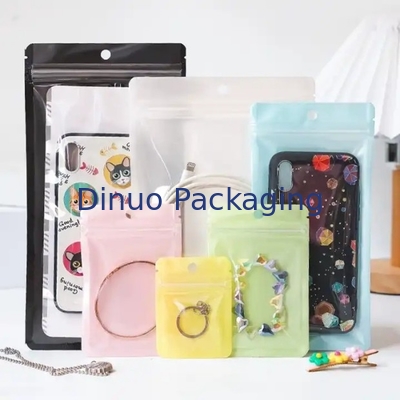 Busta di chiusura con cerniera in plastica trasparente CPE PE