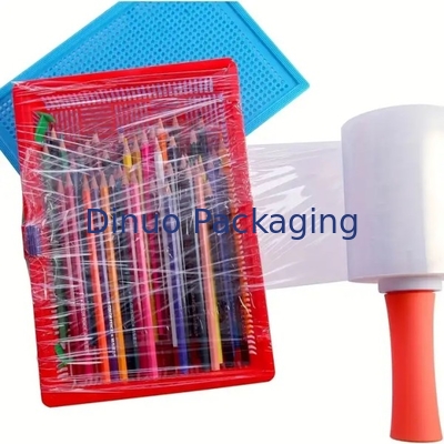 Blu Stretch And Shrink Film Larghezza 20cm / 50cm / 100cm Progettato con maniglia di plastica