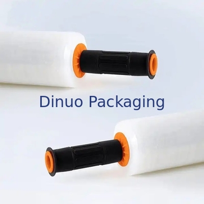 Film stretch and shrink LLDPE bianco personalizzabile progettato con maniglia di plastica