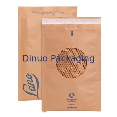 Carta Kraft compresa in nido di miele, compostabile, busta espressa, biodegradabile, a prova di urti, postaio, borse di spedizione